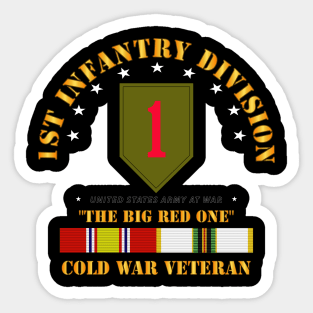 1st Infantry Div - BRO w COLD SVC Sticker